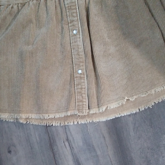 Entro Women's Tan Corduroy Jacket Oversized Retro Size S - Picture 6 of 12